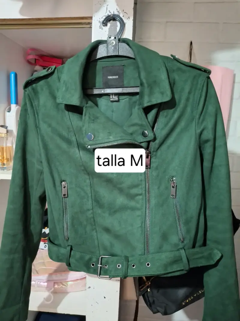 Chaqueta Verde Mujer Forever 21 Talla M