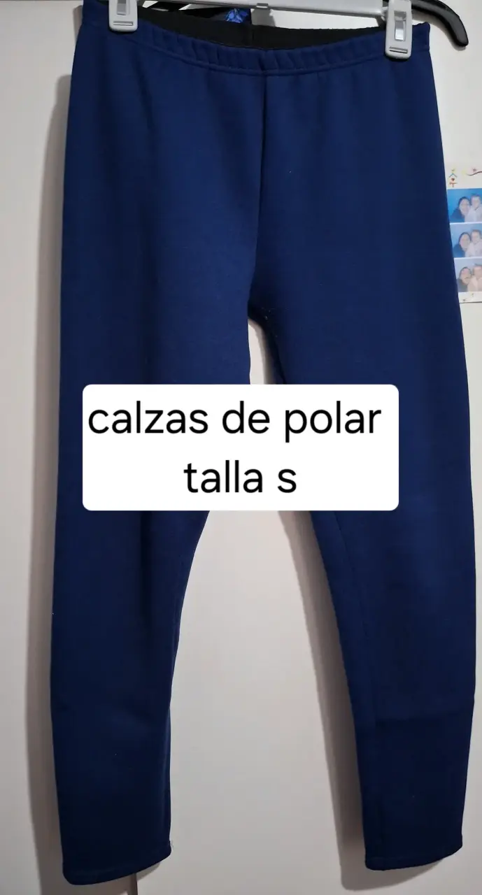 Calzas de polar gris y azul talla S - 2