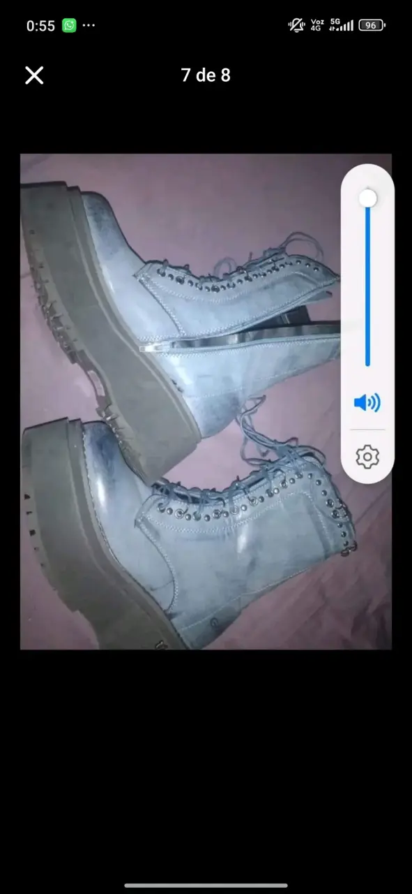 Botines Gotta turquesa grisaseo con plataforma - 6