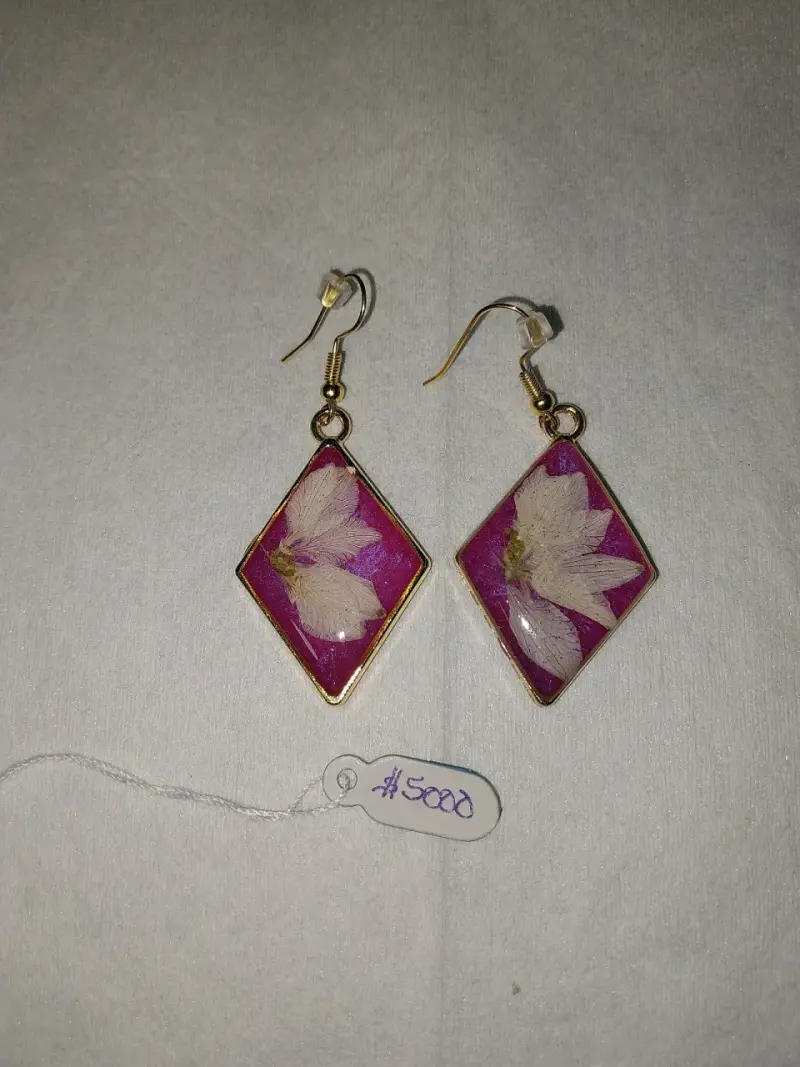 Set de aros artesanales coloridos - 3