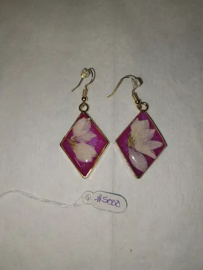 Set de aros artesanales coloridos - miniatura 3
