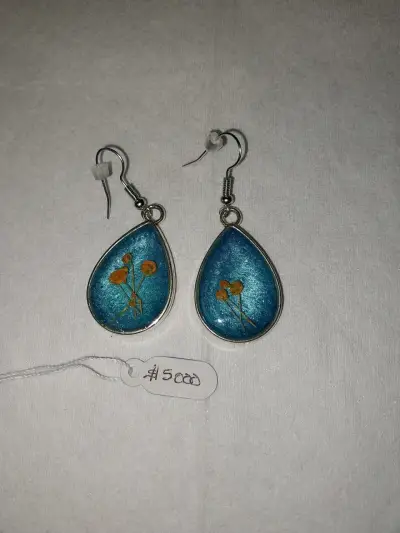 Set de aros artesanales coloridos - miniatura 4