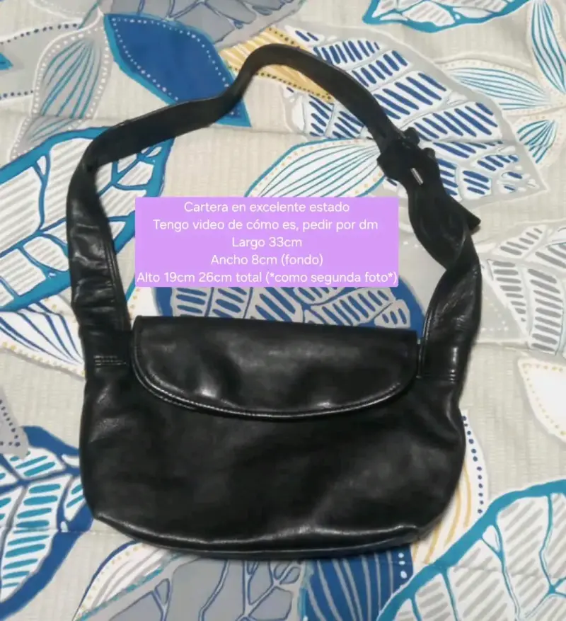 Cartera negra de hombro - 1