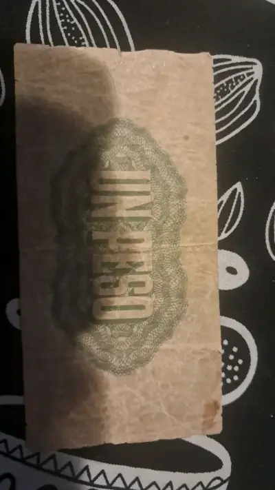Billete antiguo de un peso chileno 1942 - miniatura 2