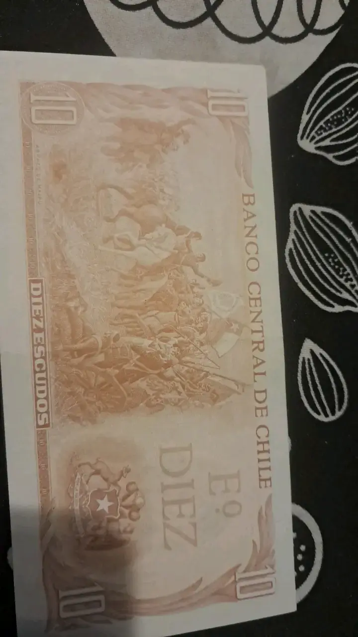 Billete antiguo de 10 escudos de Chile - 2