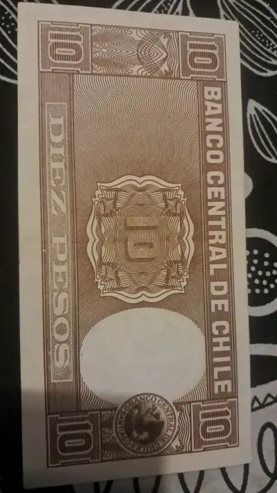 Billete antiguo de 10 pesos chilenos - miniatura 2