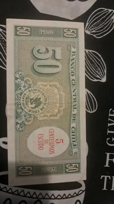 Billete antiguo de 50 pesos chilenos - miniatura 1
