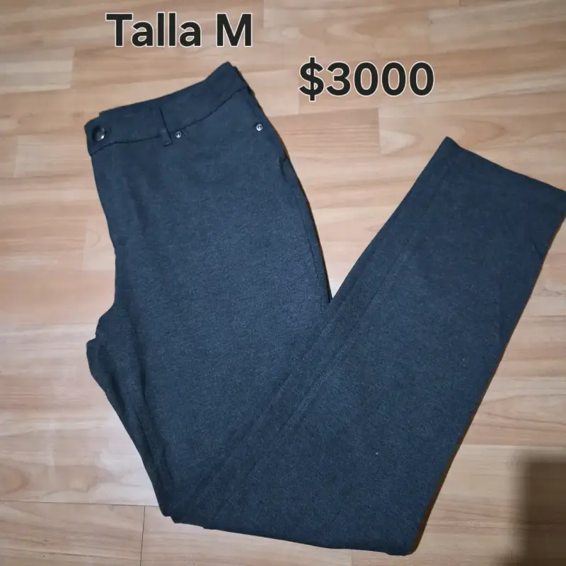 Pantalones de vestir talla M en gris oscuro - 1