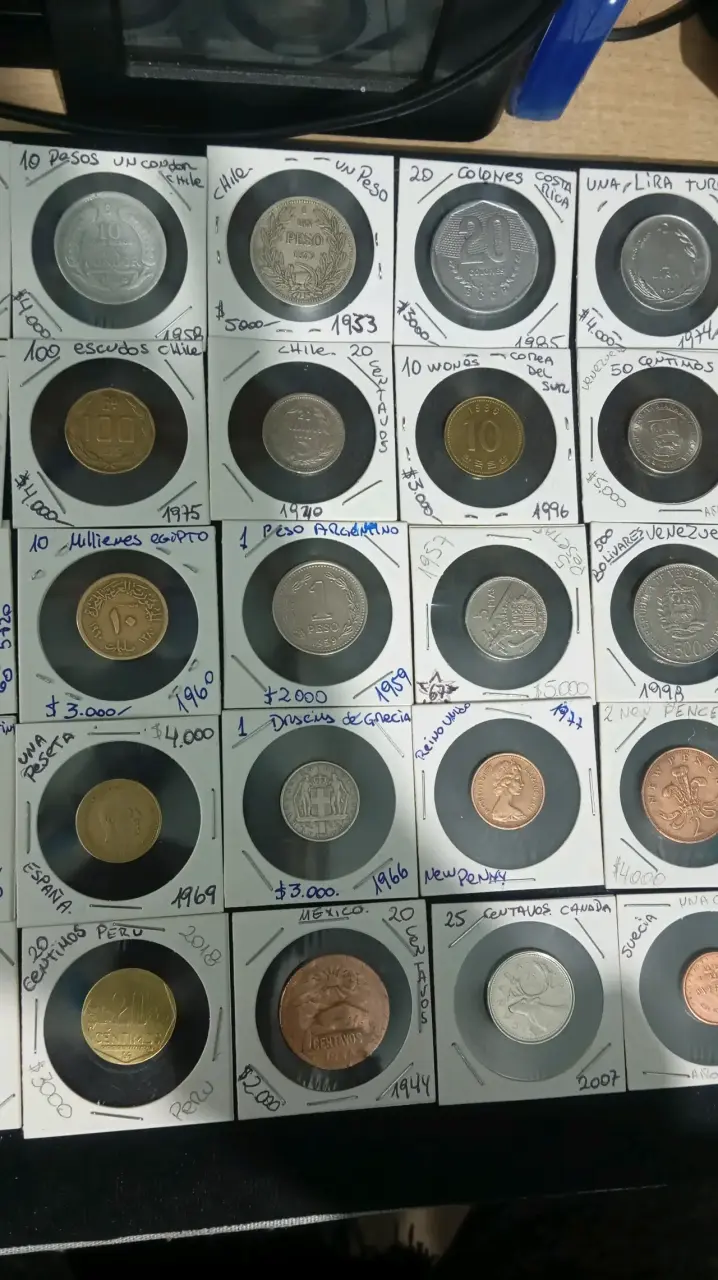 Colección de monedas antiguas internacionales - 2