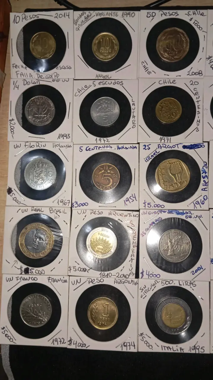 Colección de monedas antiguas internacionales - 5