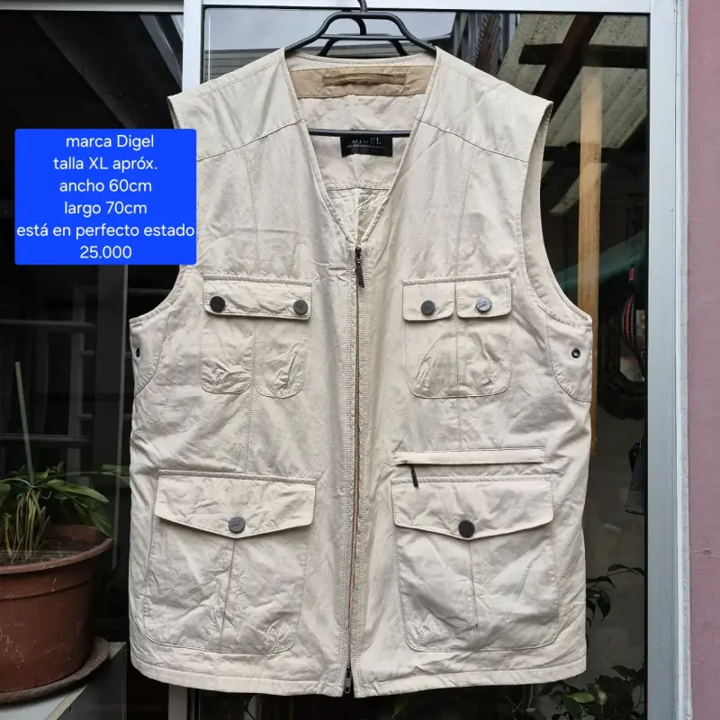 Chaleco beige Digel para hombre - 1