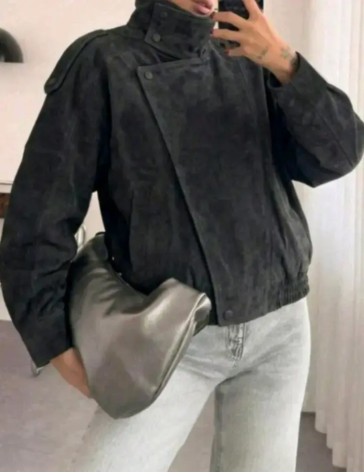 Chaqueta Dupe Zara efecto gamuza S - 3