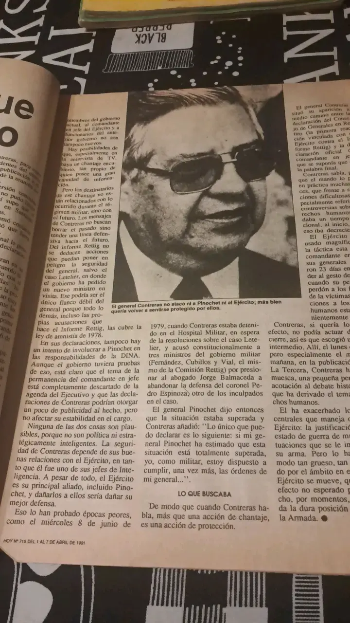 Revista Hoy con artículo sobre Contreras - 2