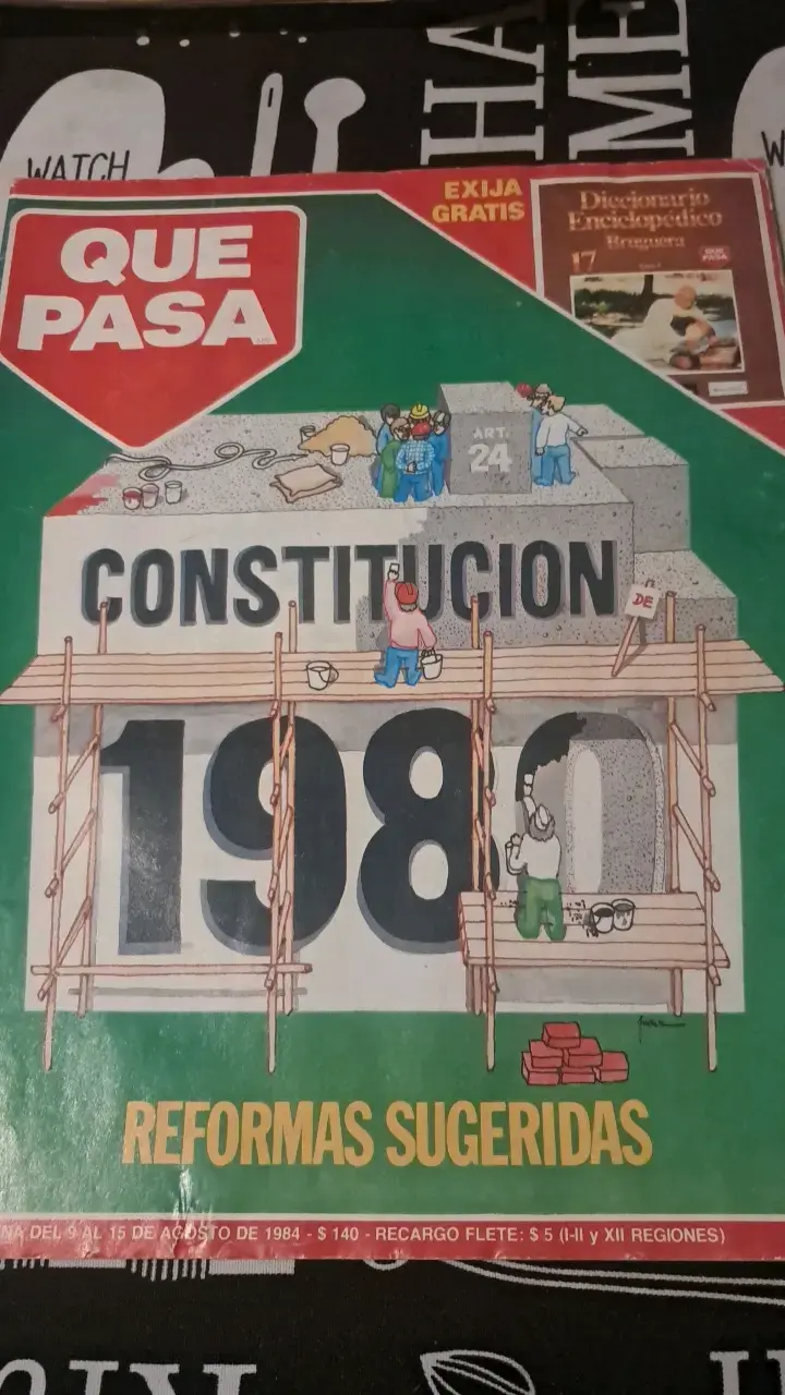Revista Que Pasa Constitución 1980 Reformas - 1