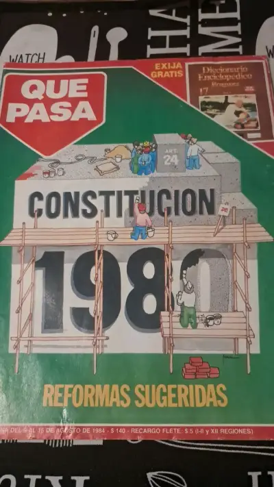 Revista Que Pasa Constitución 1980 Reformas - miniatura 1