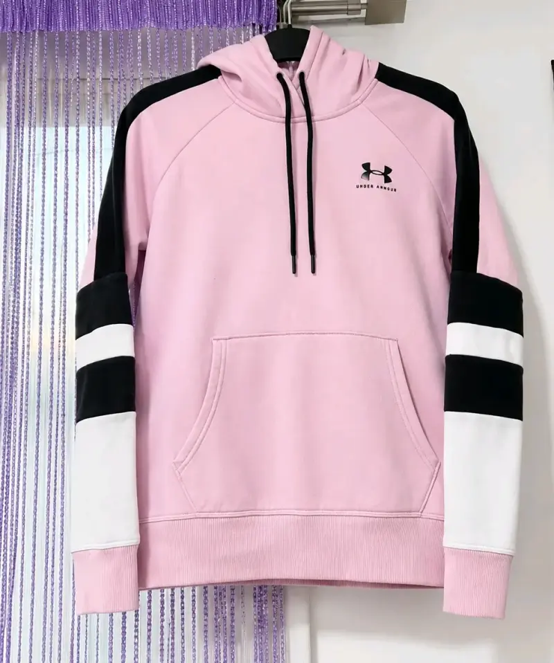 Polerón con capucha rosa Under Armour para mujer - 1