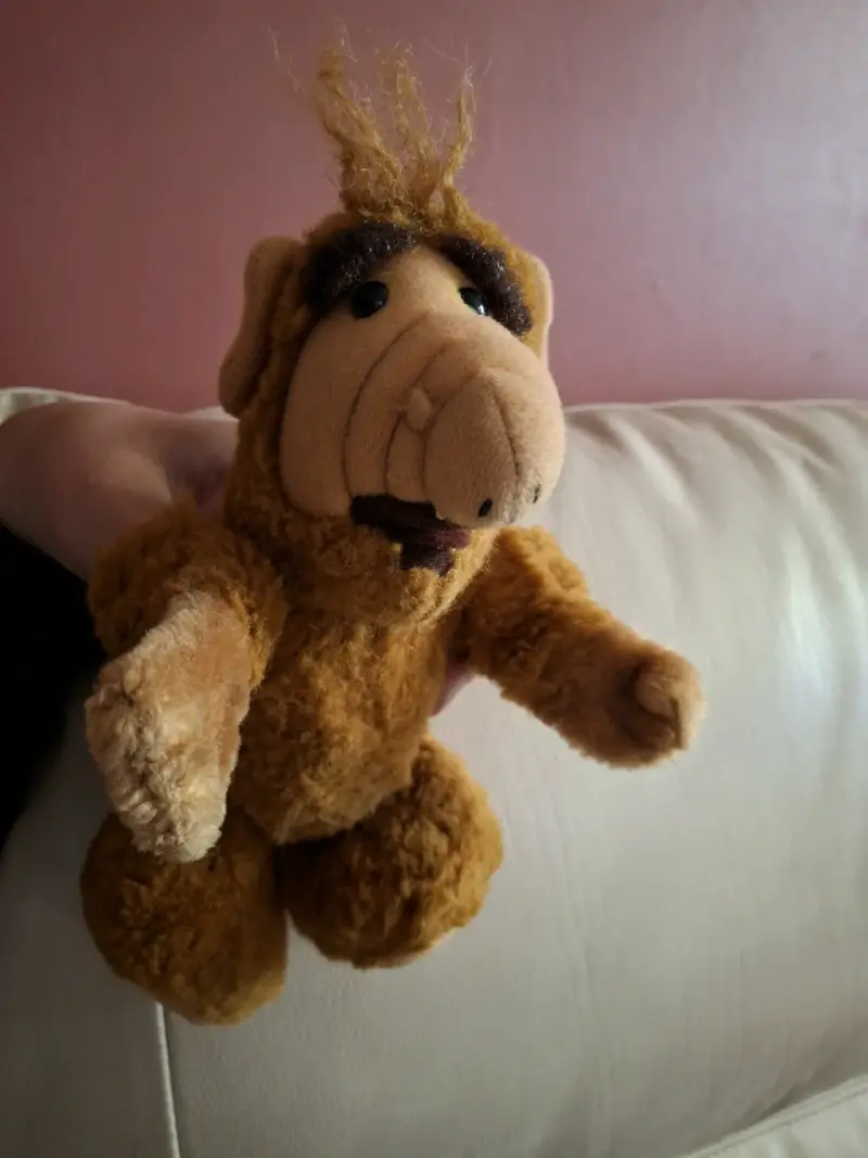 Peluche/títere de ALF clásico marrón - 1