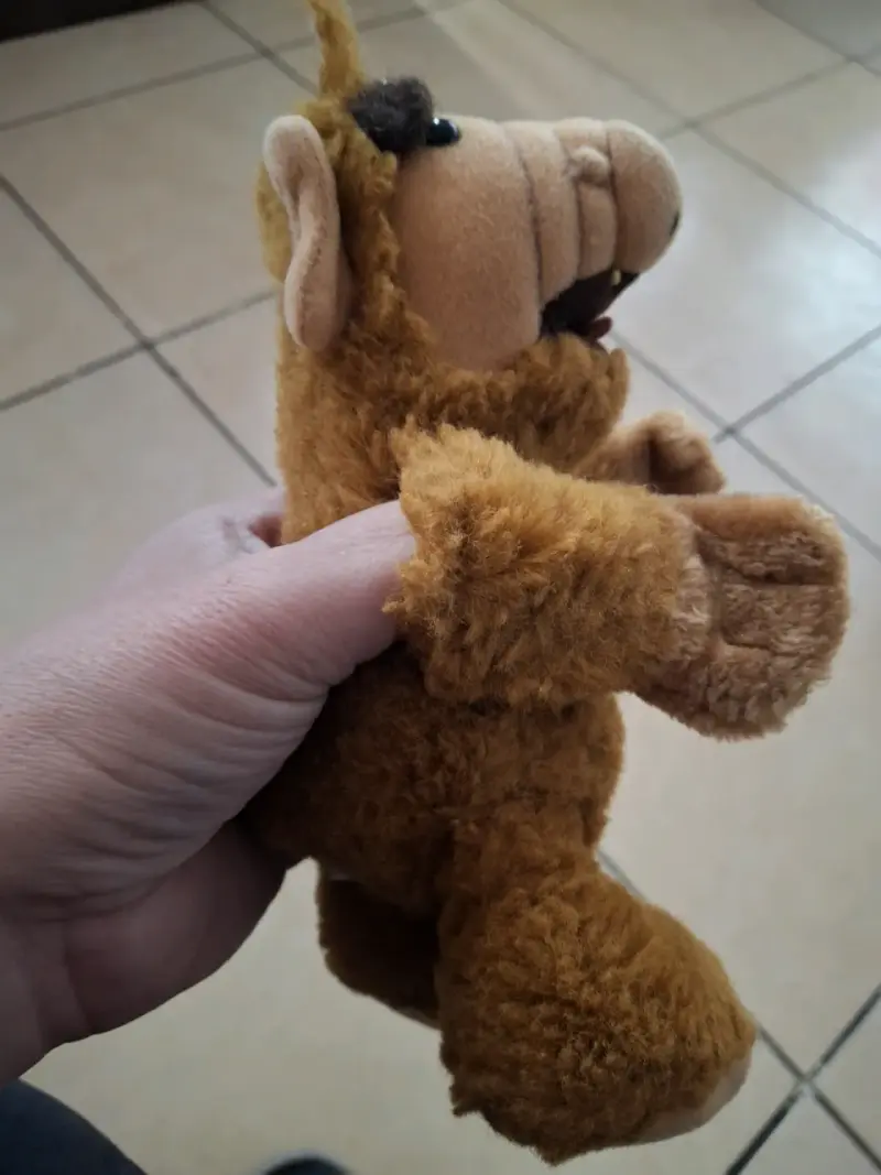 Peluche/títere de ALF clásico marrón - 3