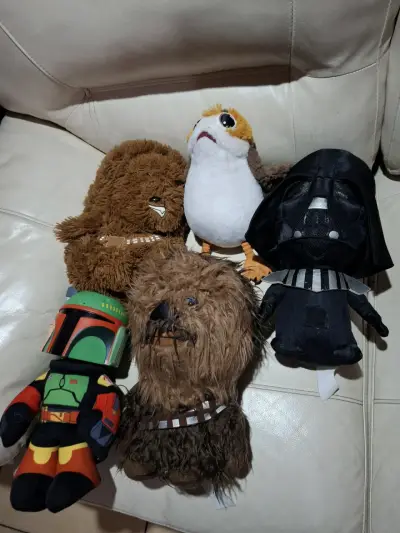 Peluches Star Wars Chewbacca, Porg y Darth V - miniatura 2