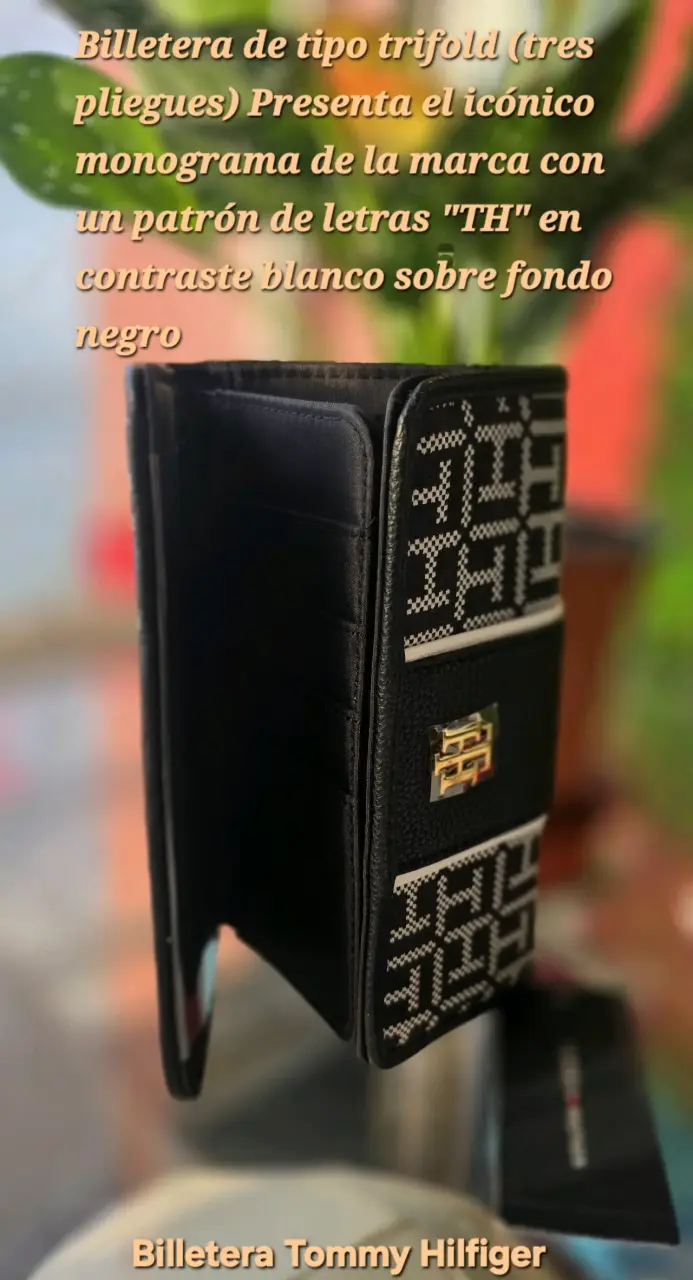 Billetera Tommy Hilfiger trifold monograma - 2