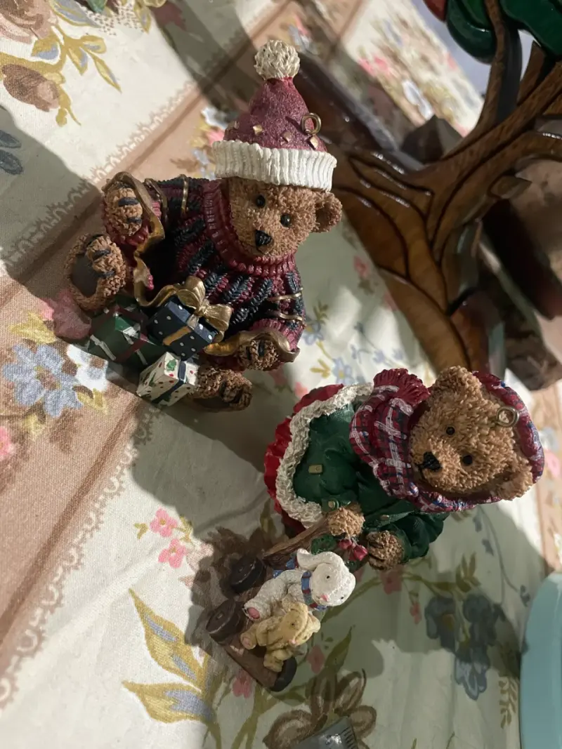 Figuras decorativas de osos navideños - 1