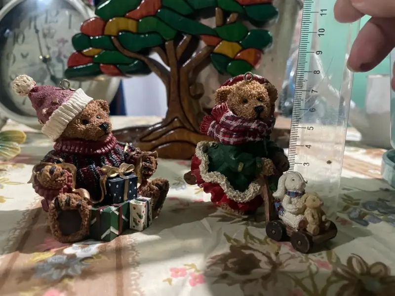 Figuras decorativas de osos navideños - 3