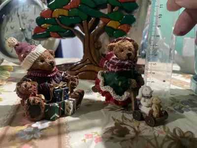 Figuras decorativas de osos navideños - miniatura 3