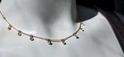 Collares dorados Forever 21 con dijes brillantes - miniatura 3