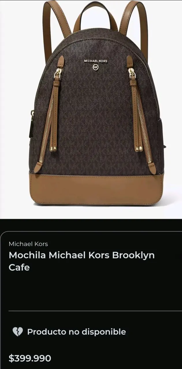 Mochila Michael Kors Brooklyn Café - 3