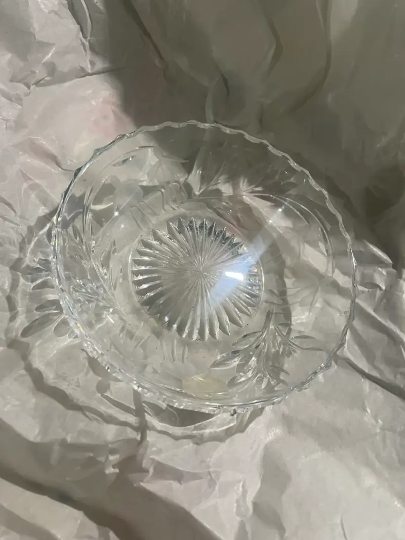 Bowl de Cristal Tallado Stuart Inglaterra - 1