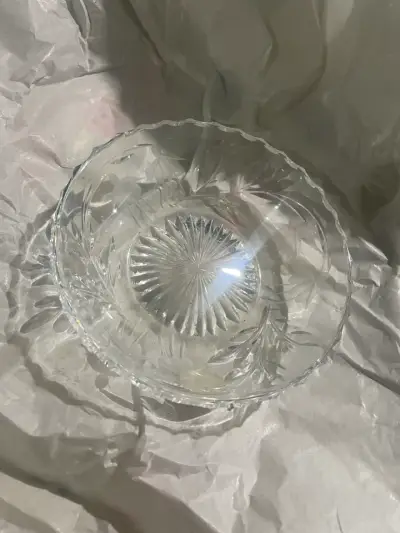 Bowl de Cristal Tallado Stuart Inglaterra - miniatura 1