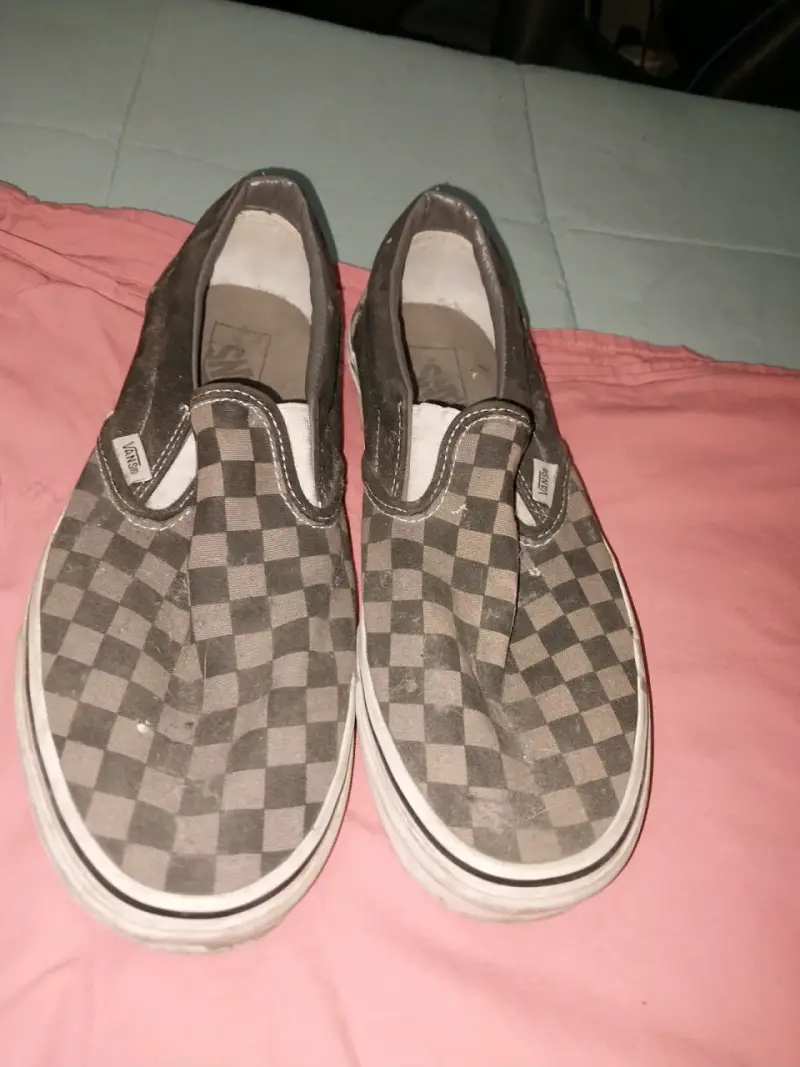 Zapatillas Vans Slip-On a cuadros grises - 2