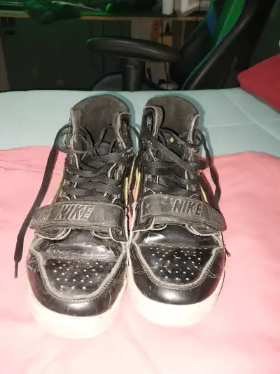 Zapatillas altas negras Nike con velcro - miniatura 1