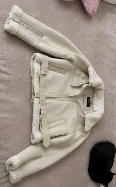 Chaqueta aviadora de gamuza y chiporro L&T tallaM - miniatura 2