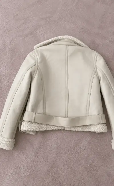 Chaqueta aviadora de gamuza y chiporro L&T tallaM - miniatura 3
