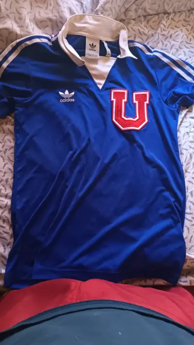 Camiseta retro Universidad de Chile Adidas azul - miniatura 1