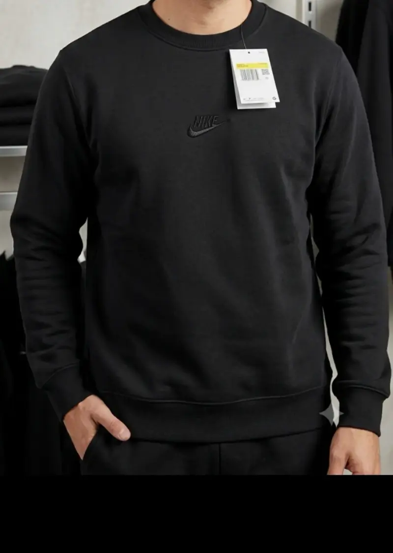 Polerón negro Nike para hombre