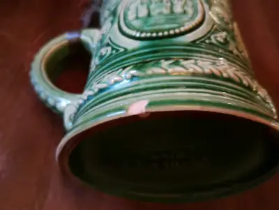 Jarra de Cerveza Cerámica Verde de Valdivia - miniatura 6