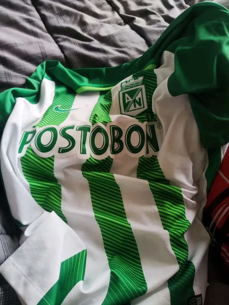 Camiseta Atlético Nacional Nike verde y blanca