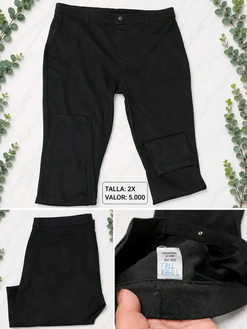 Pantalones negros talla 2X
