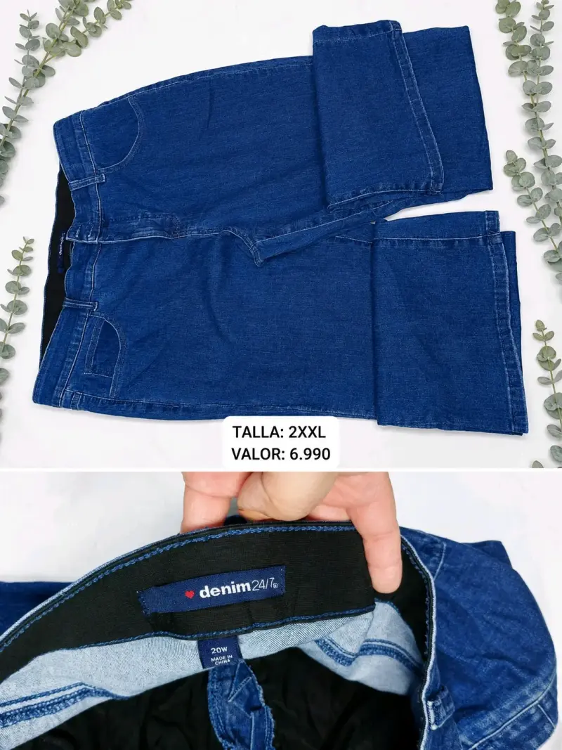 Pantalones de mezclilla talla 2XXL para mujer