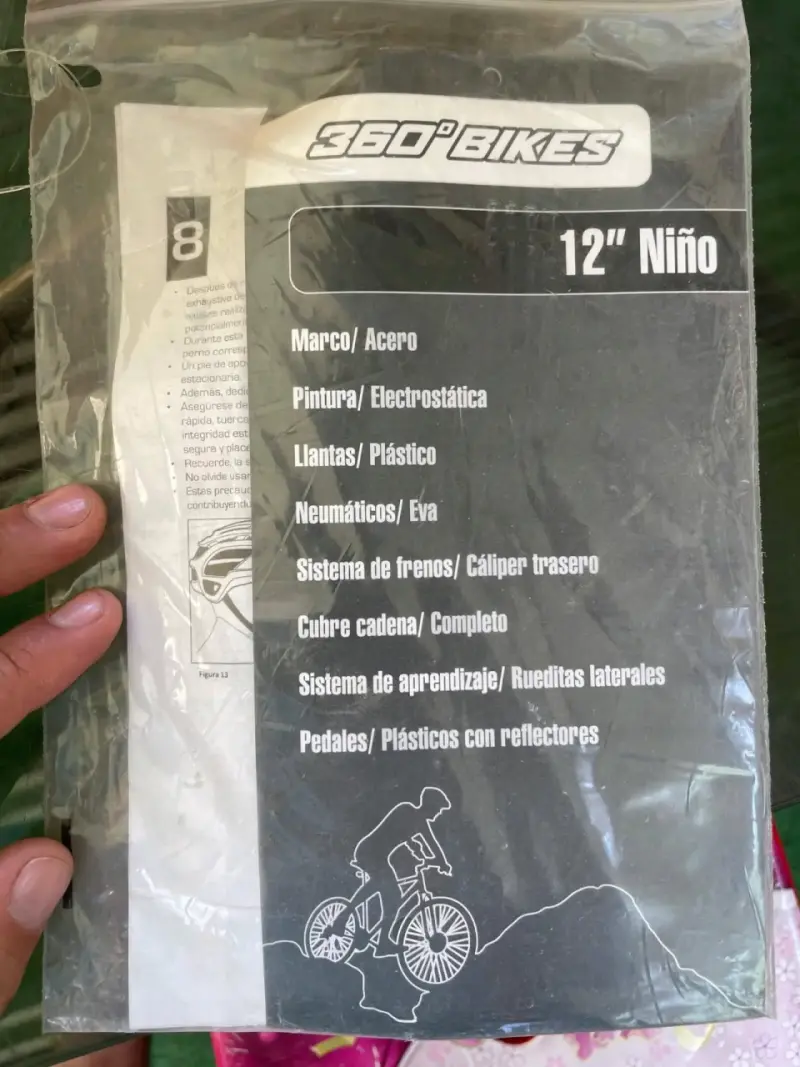 Bicicleta Infantil 360° Bikes 12 Pulgadas Negra - 3
