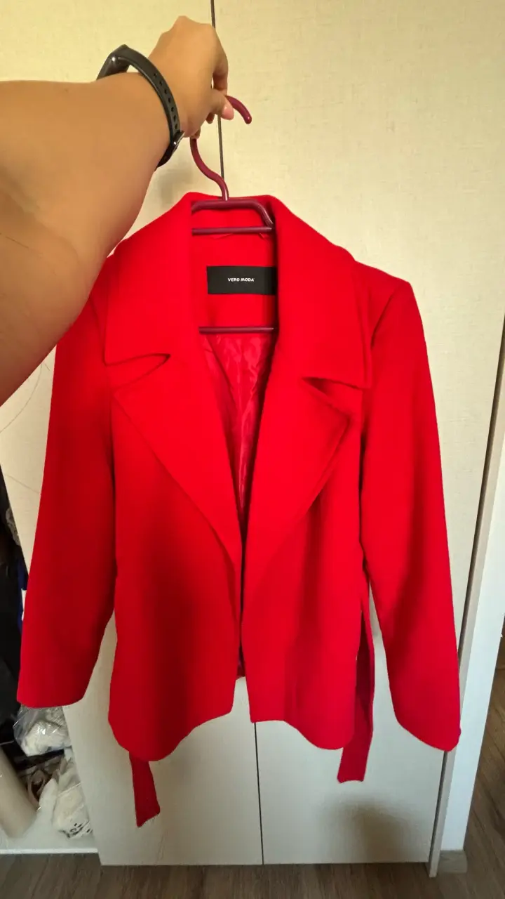 Abrigo rojo mujer Vero Moda - 1