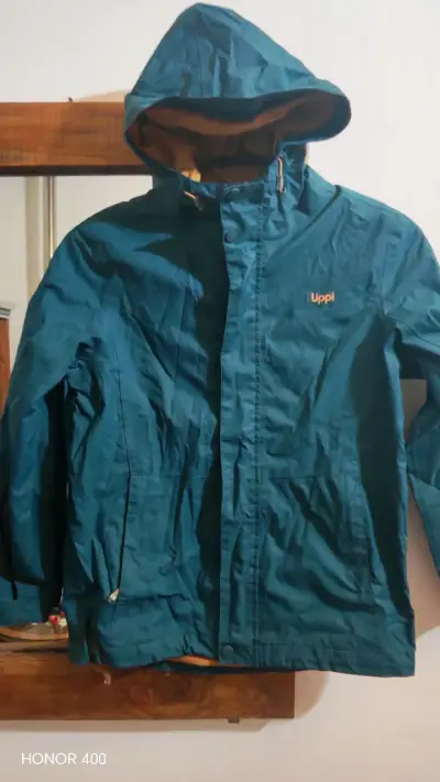 Chaqueta impermeable Upp Kids azul para niños - miniatura 1