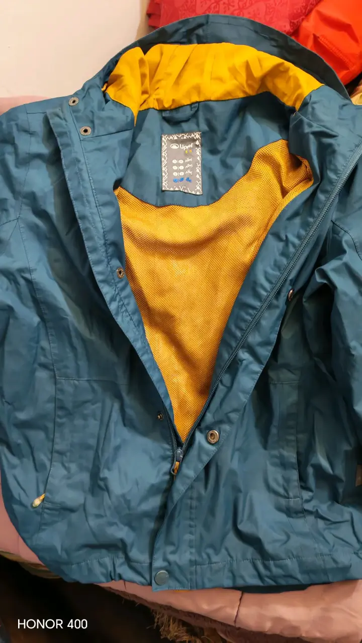 Chaqueta impermeable Upp Kids azul para niños - 2