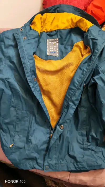 Chaqueta impermeable Upp Kids azul para niños - miniatura 2