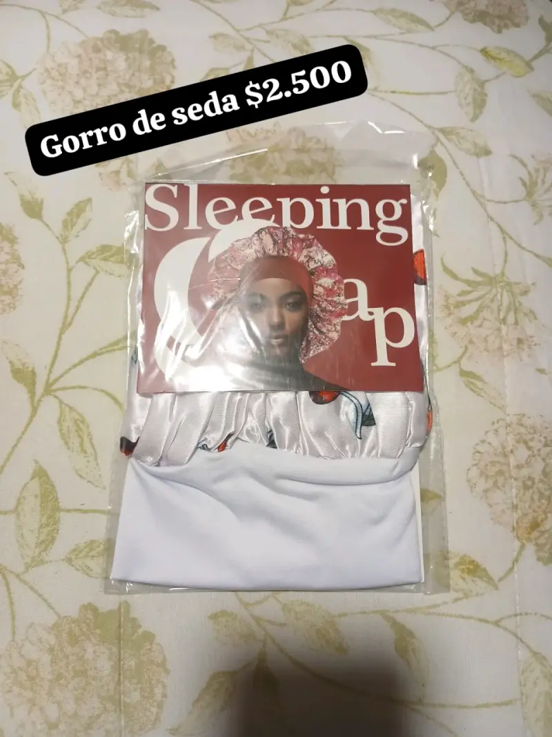 Gorro de seda para dormir