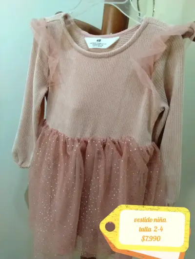 Chaquetón niña beige con botones talla 24 meses - miniatura 2