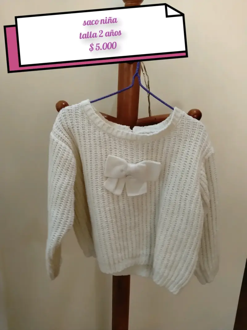 Chaquetón niña beige con botones talla 24 meses - 3