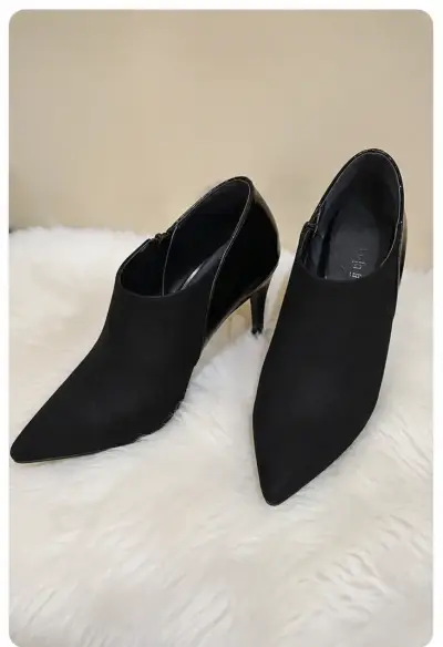 Botines de tacón negro - miniatura 1
